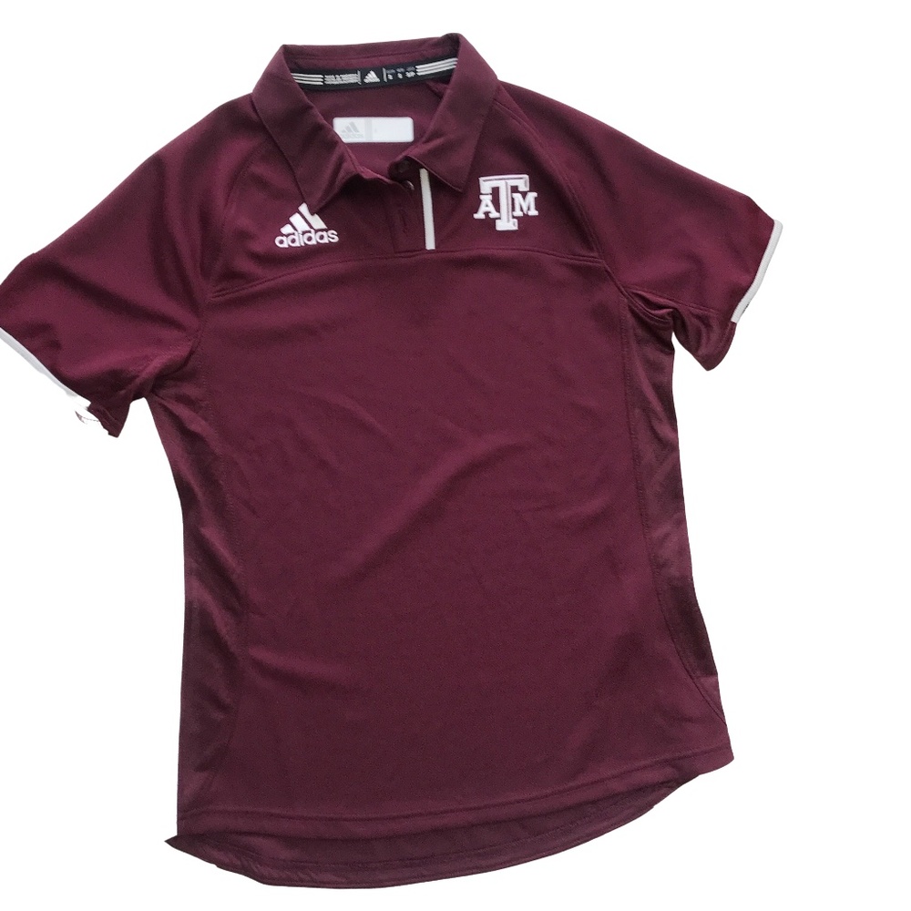 Adidas Texas A&M Women's Climacool Golf Polo Sz S